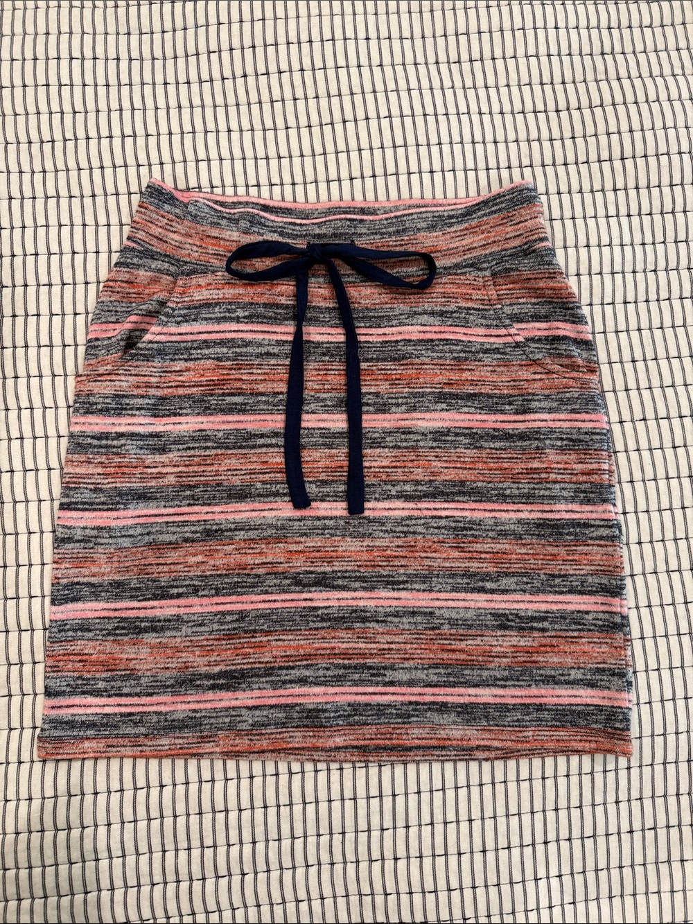 Market & Spruce Striped Knit Mini Skirt in Pink, blue, orange